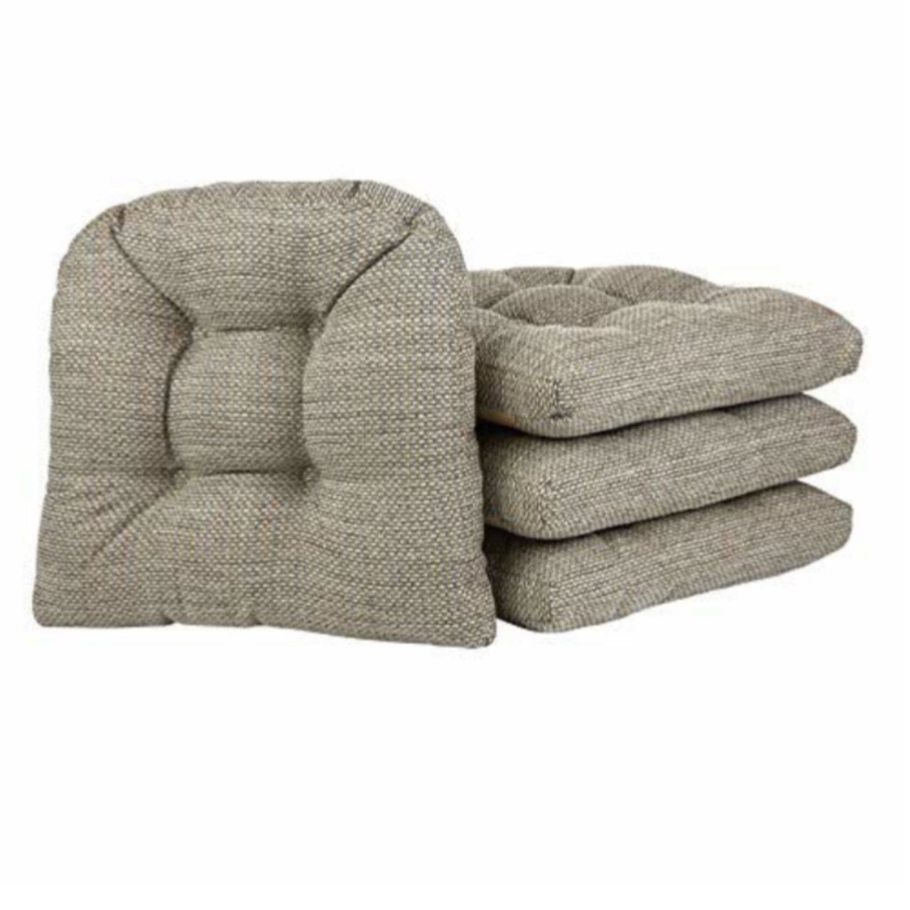 Klear Vu Gripper Overstuffed Universal Non-Slip Dining Chair Cushions
